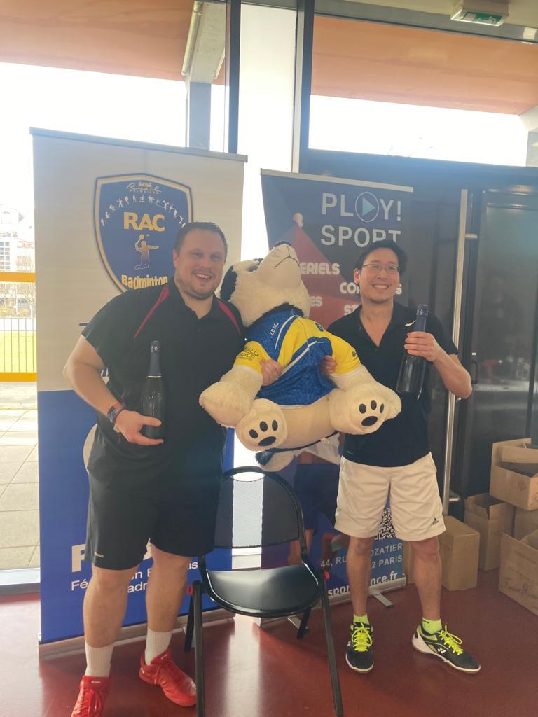 11-12 mars 2023 : Départemental sénior de Simple – RAC vétéran de double